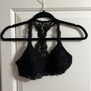 black bralette